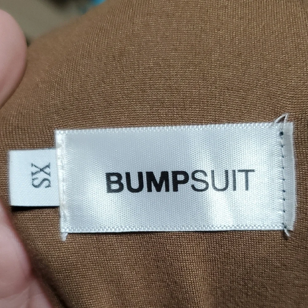 Bumpsuit Tan Form-Fitting Jumpsuit with Full-Length Coverage - Picture 2 of 7